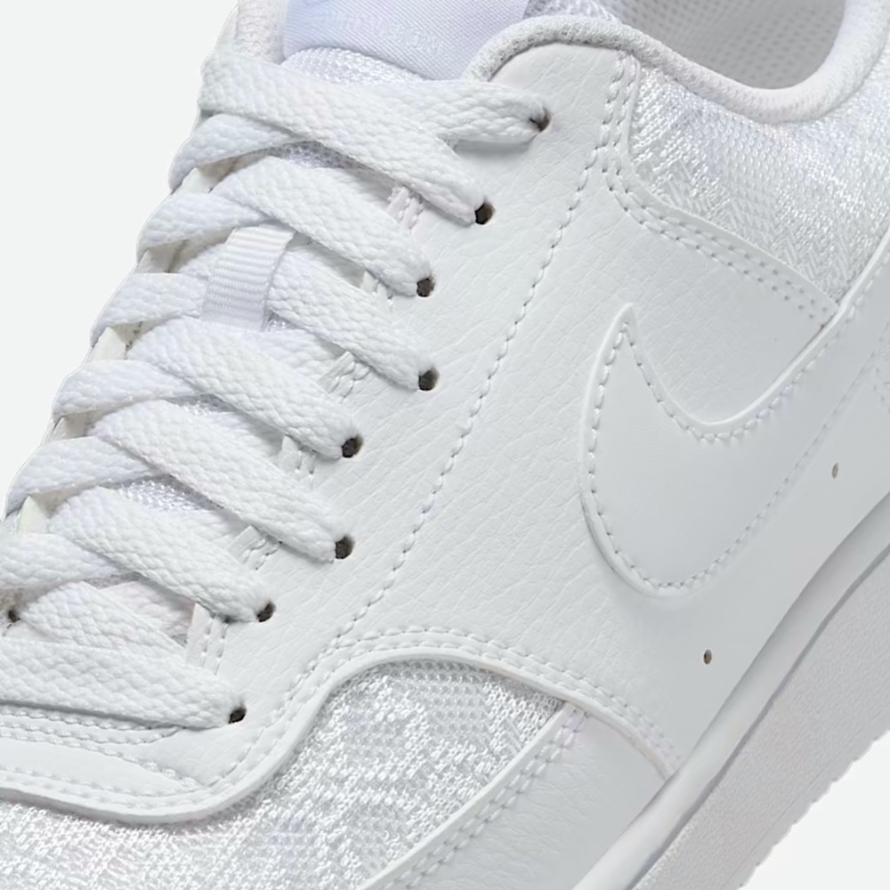 Nike Court Vision Low
Women's Shoes
White/White/White
Style HJ5846-100 - Picture 13 of 16